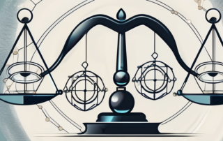 A balanced scale representing law and justice