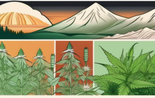 Several different types of marijuana plants