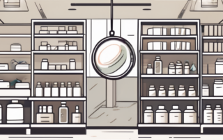 A physical store showcasing various hhc products on its shelves
