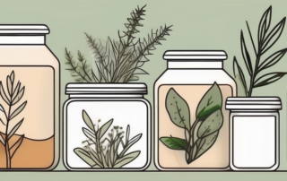 Various types of salves in different containers