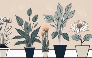 A variety of plants in different stages of blooming