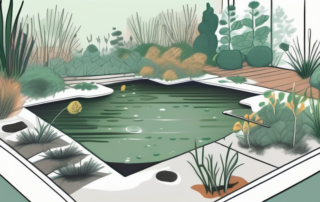 An overfertilized garden with wilted plants