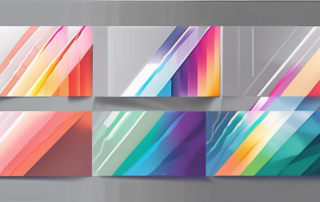 A spectrum of light being refracted through a prism