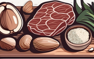 A variety of selenium-rich foods such as brazil nuts