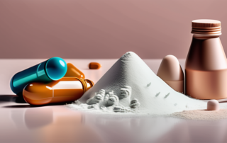 Various empty capsules in different colors and sizes