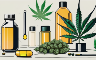 Various cannabis products like oil
