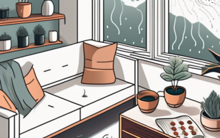 An indoor setting featuring various activities such as a board game