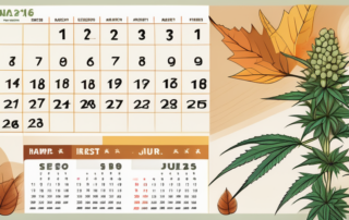 A mature hemp plant with emphasis on its buds