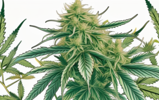 A male cannabis plant