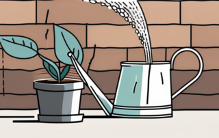 An 11l pot filled with soil