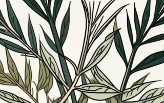 A hemp plant with its seeds transforming into a radiant