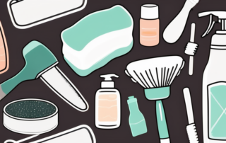 Various cleaning tools and products