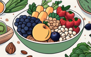 Soy flakes in a bowl