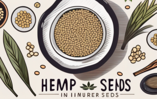 A variety of hemp seeds in a bowl