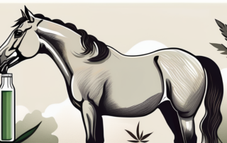 A horse in a serene