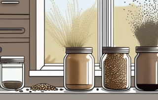 A variety of hemp seeds being soaked in water