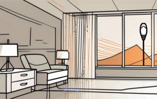 Dimmed led lights in a home setting