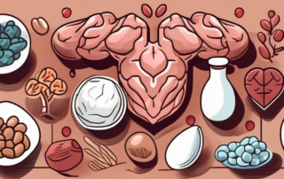 Various types of foods like meat