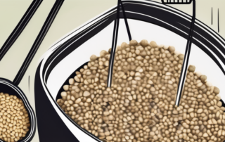 A variety of hemp seeds in a shopping basket