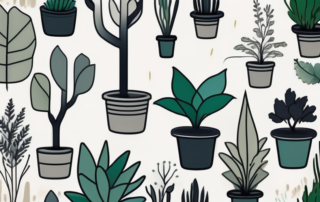 Various plants thriving in chunks of stone wool