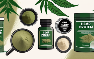 A variety of hemp protein products