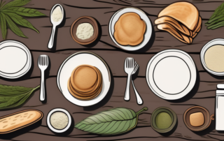 Various dishes made from hemp flour