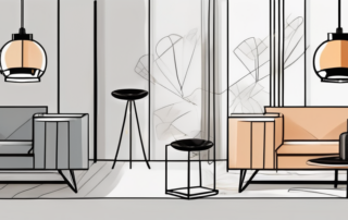 Three different stylish and modern lamp fixtures