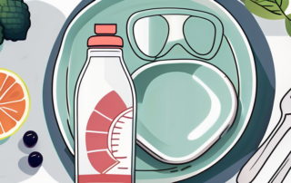 A balanced plate of healthy food