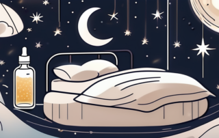 A night sky with a moon and stars