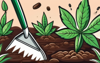 A variety of cannabis seeds being planted in fertile soil