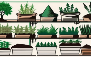 Various types of organic fertilizers like compost