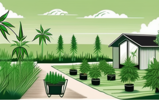Various stages of hemp cultivation