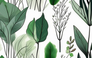 Various plants in different stages of growth