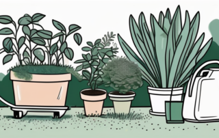 Over-fertilized plants showing signs of damage