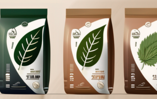 Several hemp bars on a nature background