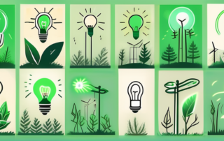 Several different types of energy-saving light bulbs