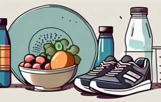 A balanced plate of healthy foods like fruits