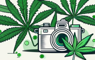 A pair of garden shears delicately trimming a lush