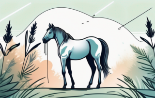 A horse in a peaceful pasture