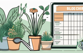 A lush garden with various plants