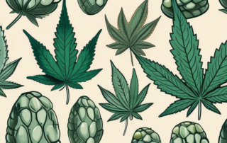 A few distinct female cannabis seeds magnified and clearly identifiable