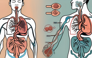 Various human organs subtly highlighted