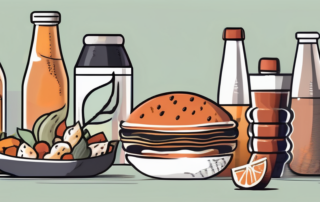 Various types of foods and drinks