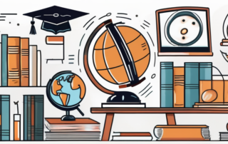 A collection of educational tools such as books