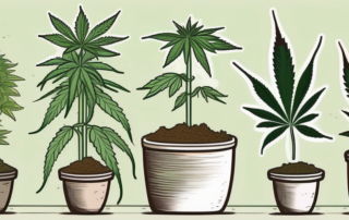 Various types of cannabis plants with distinct characteristics