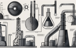 Various components that make up tar such as coal