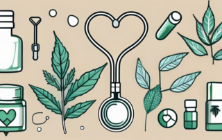 Various medical symbols such as a stethoscope