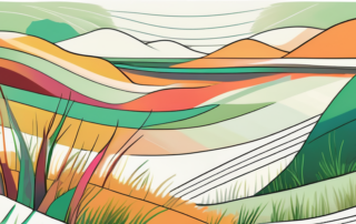 A surreal landscape representing the mind
