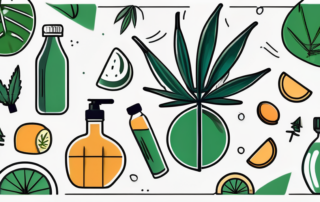 A broken cannabis leaf symbolizing the cessation of marijuana use