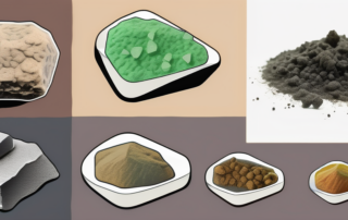 Various forms of synthetic hashish juxtaposed with natural hashish